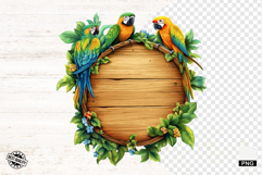 Summer Tropical Blank Signs Clipart Product Image 1