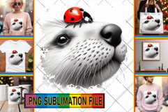 Vibrant TOTE BAG Magic PNG, Cute Animals Product Image 1