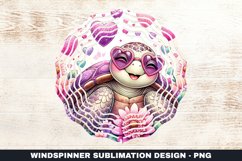 Turtle Wind Spinner Sublimation Design Product Image 1