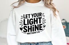 Let your light shine SVG | Bible Verse Product Image 2
