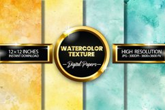 Watercolor Texture Digital Papers - 04 Variations Product Image 1