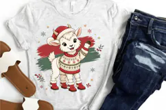 Christmas Sweater Baby Goat PNG Sublimation Design - Cute Product Image 4