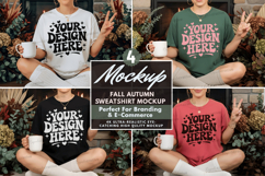 Autumn,Fall Sweatshirt Mockup Set Autumn Sweatshirt Mockup Product Image 1