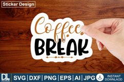 Coffee sticker design, Coffee design Product Image 1
