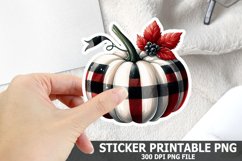 Halloween Pumpkin Sticker| Halloween Sticker PNG Design Product Image 1