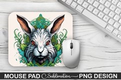 St. Patrick&#039;s Day Bunny Sublimation Mouse Pad Design Product Image 1