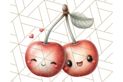Fruit Doodles Clipart, Cute Cartoon Fruit PNG, Kawaii Food Product Image 5