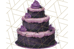 Realistic Halloween Cake Clipart PNG, Spooky Desserts Product Image 5