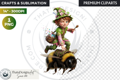 Spring Blossom Gnomes Cliparts Fantasy graphics scrapbooking Product Image 1