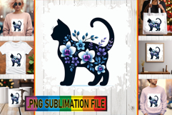 Unique TOTE BAG Art PNG, Flower Animals Product Image 1