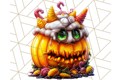 Spooky Cute Monster PNG Clipart, Adorable Halloween Monsters Product Image 5