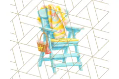 Sky Blue and Sunshine Yellow Summer Clipart PNG, Tropical Product Image 5