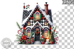 Christmas House Sublimation - Clipart PNG Design Product Image 1