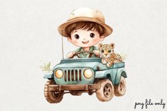 Cute Jungle Animals Tropical Clipart PNG Product Image 1