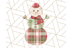 Patterned Snowman Silhouette PNG Clipart Product Image 5