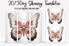 Bejeweled Butterfly Tumbler Design - Sublimation PNG Design Product Image 1