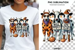 Bullsheet PNG, Funny Halloween Cow Design for T-Shirts Product Image 1