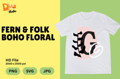 Fern &amp; Folk Boho Floral Monogram Product Image 1