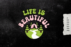 Life is Beautiful - Retro - SVG Design Vector Product Image 17
