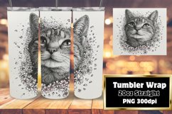 Amusing Feline Tumbler Design Product Image 1