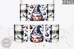 Halloween Gnome Mug Wrap Sublimation - Halloween PNG Product Image 1