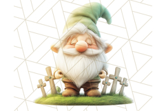 Easter Christian Gnome Clipart PNG Bundle, He Is Risen Art Product Image 17