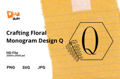 Crafting Floral Monogram Design Product Image 1