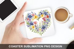 Spring Flower - Coaster Sublimation Design Product Image 1