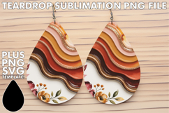 Blissful Teardrop Earrings Magic, Pattern Product Image 1
