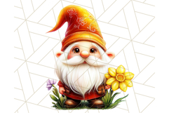 Easter Gnome PNG, Spring Bunny Clipart, Cute Digital Art Product Image 5