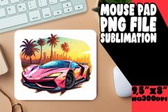 Eye-Popping Car Design for Mouse Pad Sublimation Product Image 1