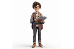 3D Character Boy Graphics Designer with relevant environment Product Image 1