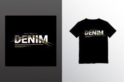 Denim writing design, suitable for screen printing t-shirts Product Image 1
