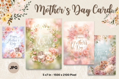 Mother&#039;s Day Card Happy MOM flower Printable Gift Card_17 Product Image 1