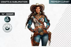 Western Cowgirl clipart, Native american clipart,Fashion Product Image 1
