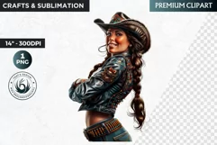 Western Cowgirl clipart, Native american clipart,Fashion Product Image 1