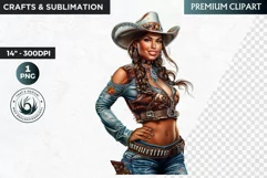 Western Cowgirl clipart, Native american clipart,Fashion Product Image 1