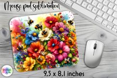 Summer Flowers Mouse Pad. Floral Mouse Pad Design Product Image 1