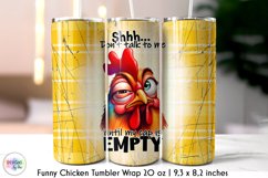 Funny Morning Quotes Tumbler Wrap, Funny Chicken Tumbler Product Image 1