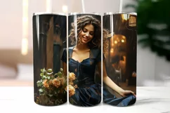 Autumn Romance Tumbler Wrap | Dancing in the Rain Girl Product Image 2
