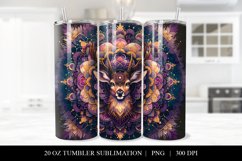 20 oz Deer Tumbler Sublimation Design Product Image 1