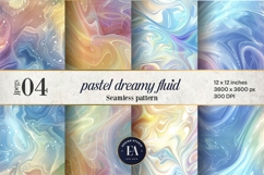 3d Pastel Dreamy Fluid pattern | Magical Patel pattern Product Image 1