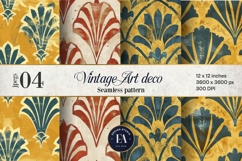 Vintage Art Deco Pattern | Retro Geometric Design Product Image 1