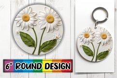 Floral Radiance: Sublimation Circle Design Product Image 1