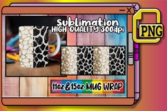 Shimmering Leopard &amp; Petal Power Mug Decals 15oz 11oz Product Image 1