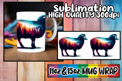 Pure joy sublimation mug wrap, Animals Art Product Image 1