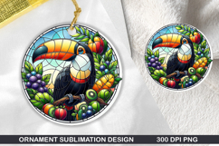 Animals Stained Glass Ornament Bundle, 30 High-Quality PNG Product Image 13