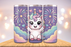 Festive Happy New Year Tumbler Wrap 2026: 20oz Skinny Tumble Product Image 1
