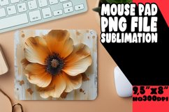 Petal Paradise: Sublimated Mouse Pad Designs Art PNG Product Image 1