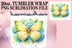 Whimsical Delight 20oz tumbler wrap, Butterfly Product Image 1